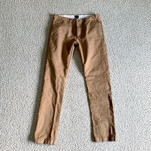 J. Crew broken in khakis